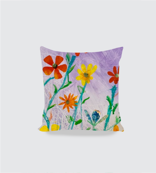 Cushion Cover - Violet Blooms