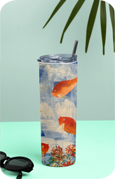 Tumbler Bottle - Fishy World