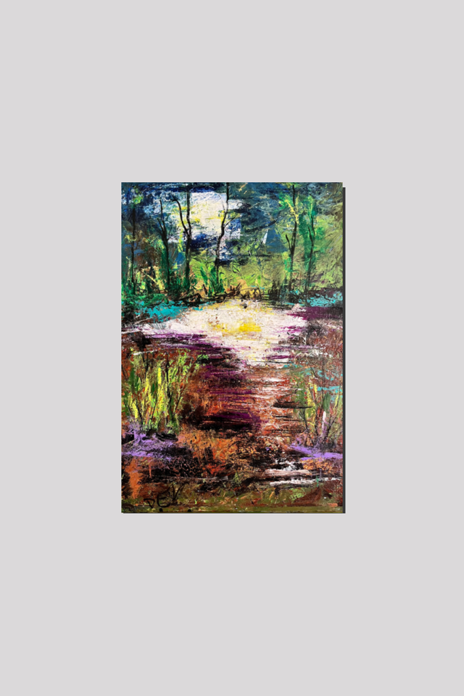 8x12 Canvas Print - Landscape by knife