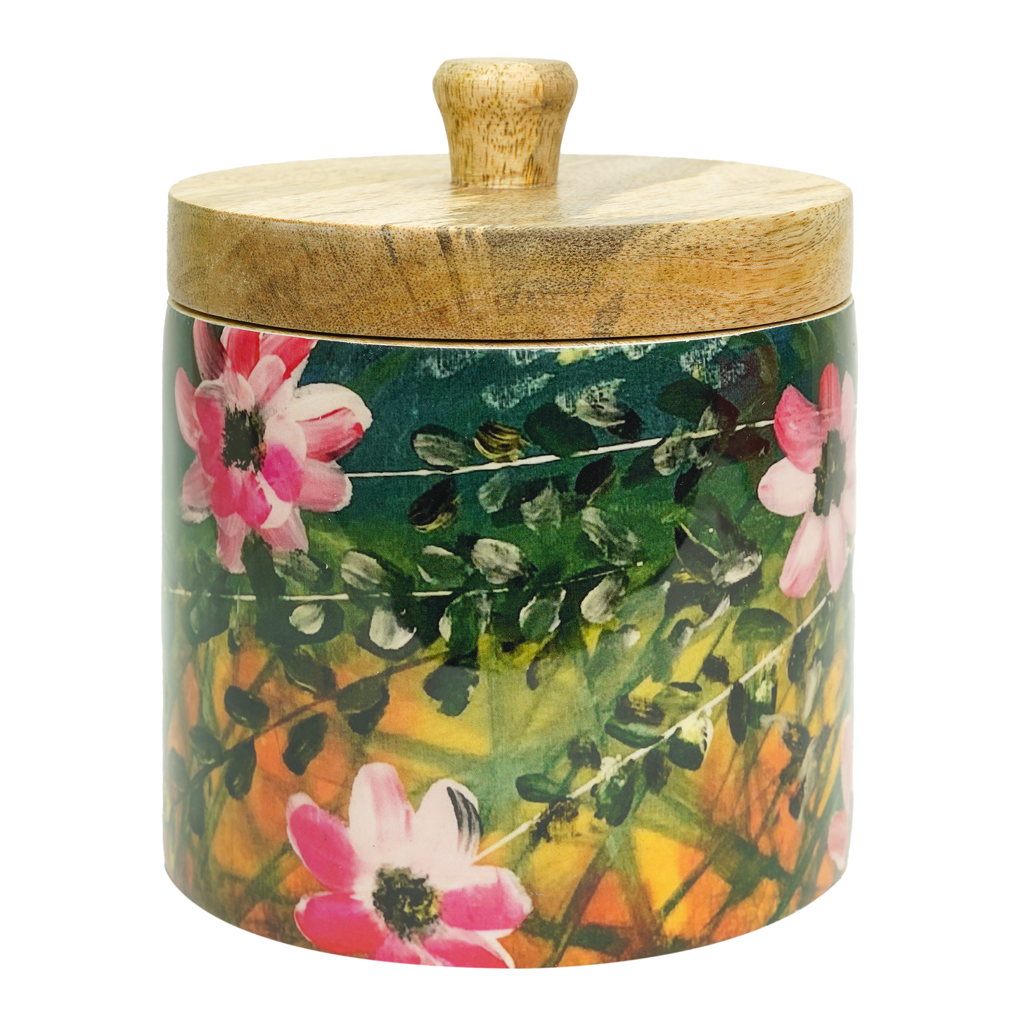 Jar with Lid Pink Dogwood