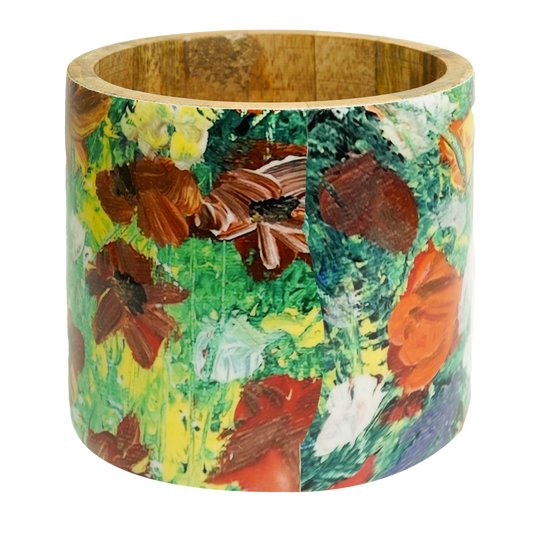 Wooden Pot French Summer