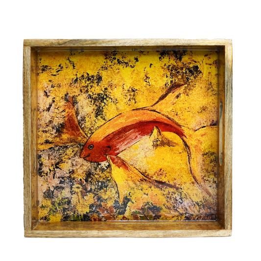 Square Tray Koi Fish