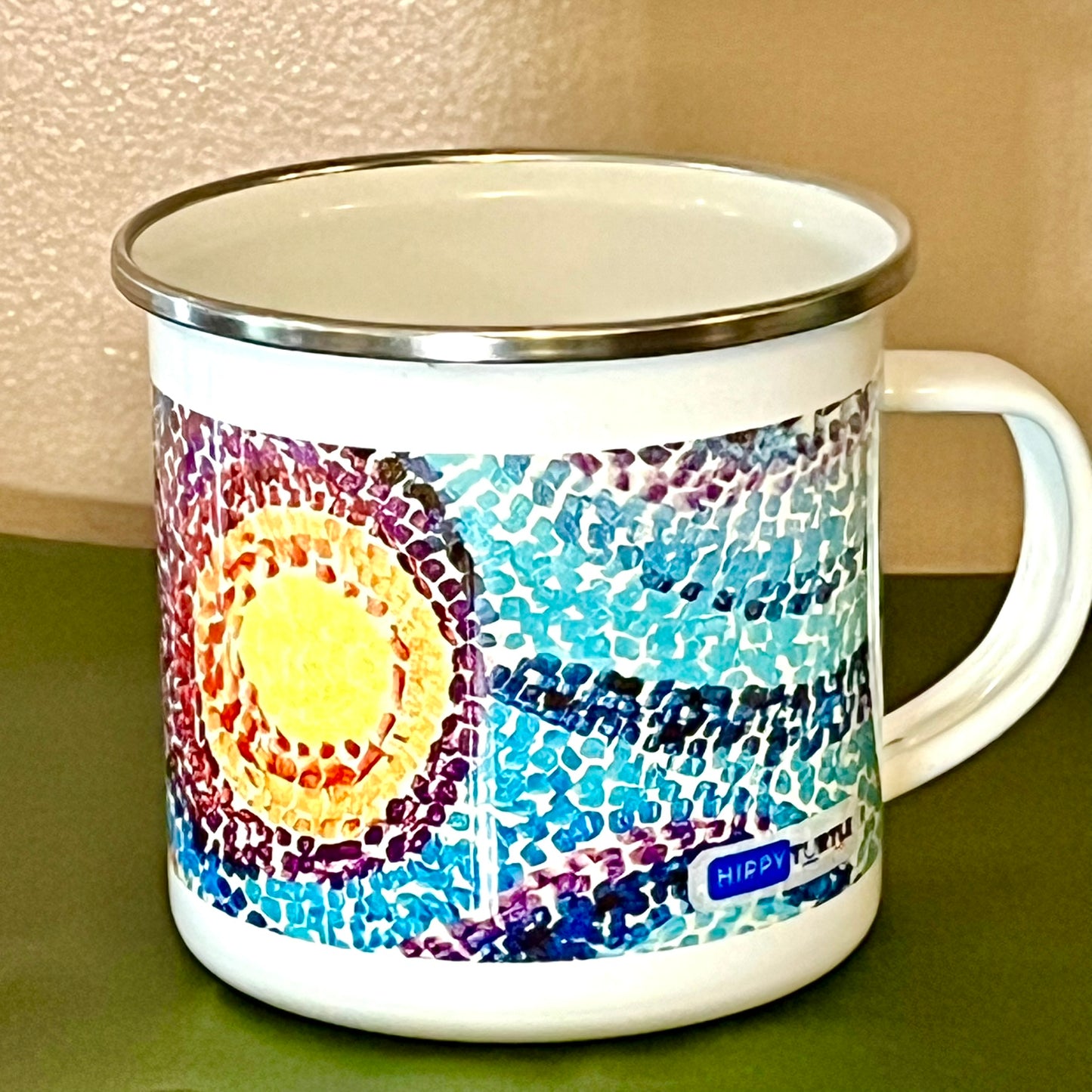 Enamel Mug - Blue Waves